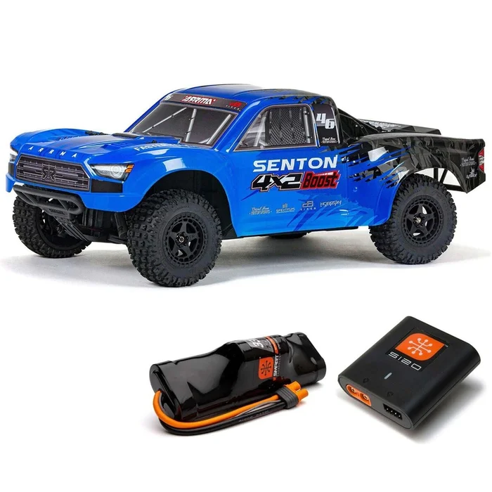 1/10 Senton 4×2 Boost Mega Ready to Run with Battery and Charger (Blue) (ARA4103SV4T2)