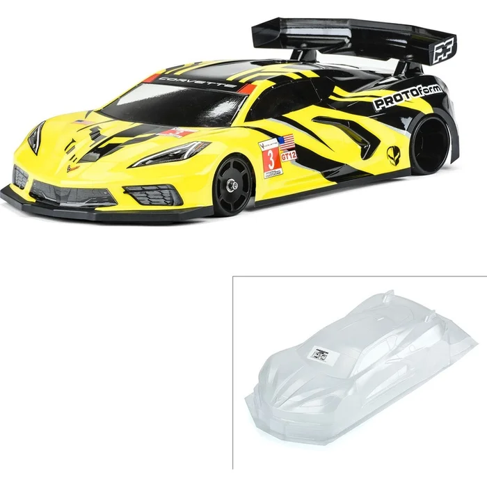 1/12 Chevrolet Corvette C8 Clear Body: GT12