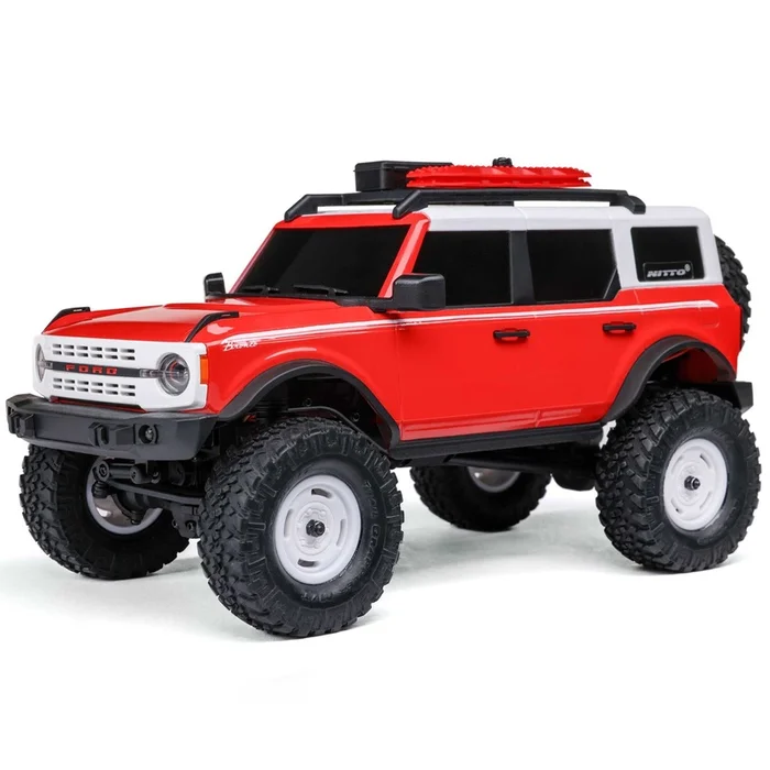 1/24 SCX24 Ford Bronco Heritage Edition Ready to Run with Battery and Charger (Red) (AXI00006V2T6)