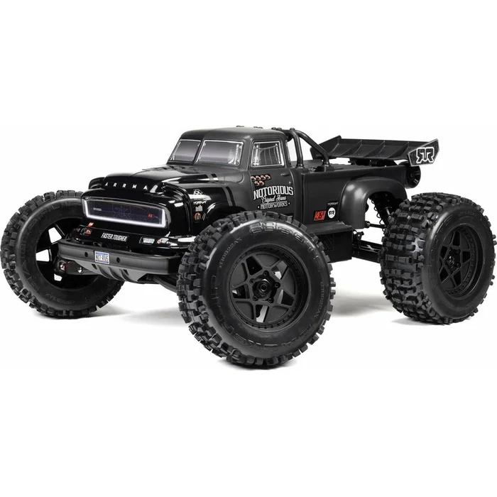 1/8 NOTORIOUS 6S 4X4 RTR Brushless Stunt Truck, Black