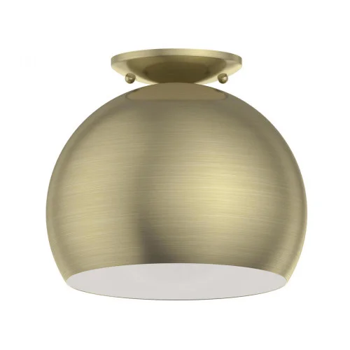 1 Light Antique Brass Flush Mount (108|40800-01)