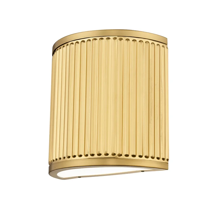 1 light wall sconce in modern gold finish