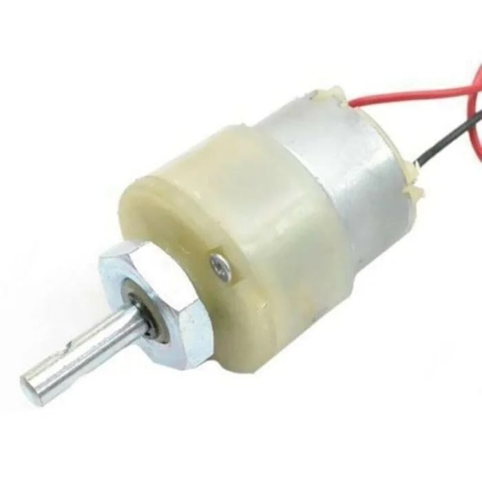 10 RPM 12v DC Center Shaft Gear Motor (with clamp)