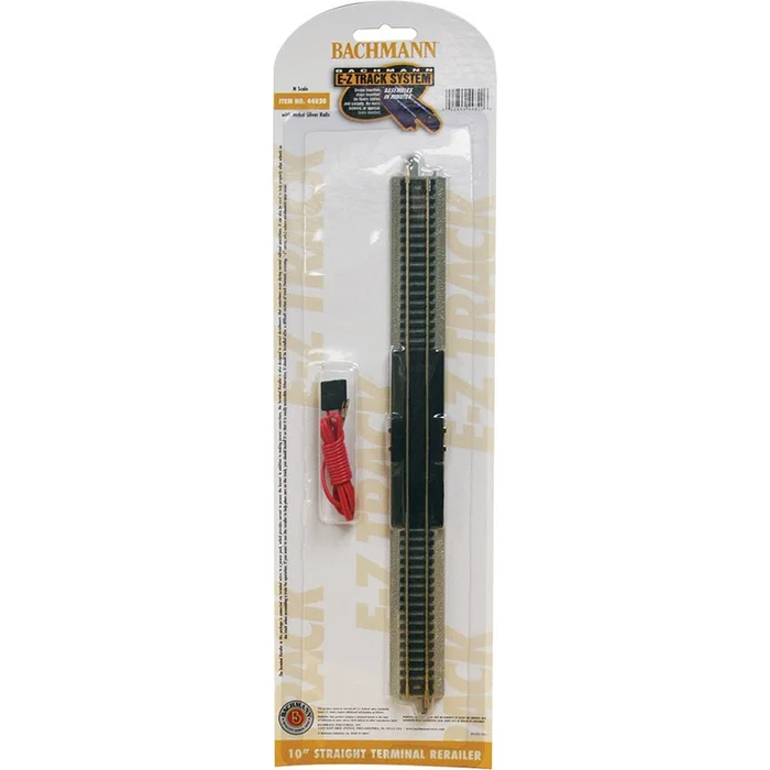 10 Straight Terminal Rerailer W/Wire (1/Card)