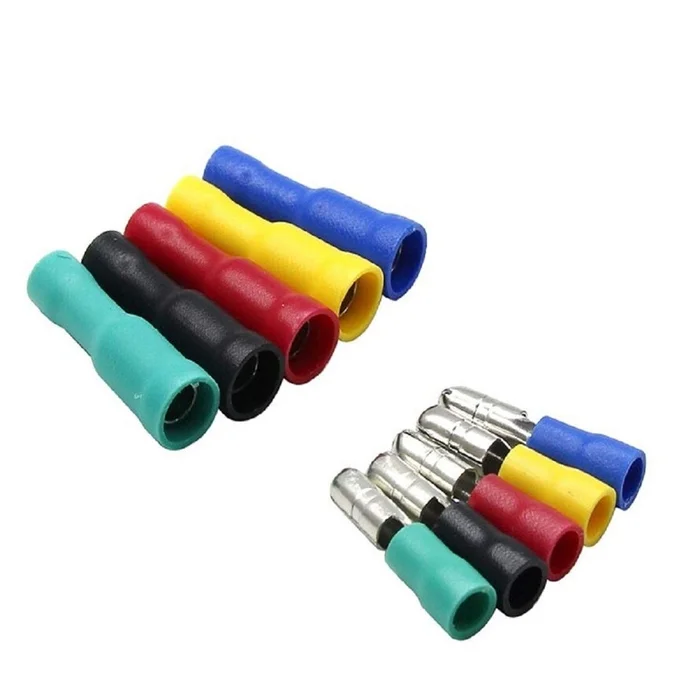 100Pair Insulated Female & Male Connector Wire Crimp Terminal Set