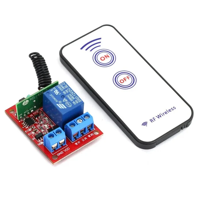 12V One Channel RF Wireless Relay Module with Remote Control