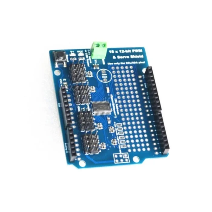 16 Channel 12-bit PWM Servo Drive Shield Board -I2C PCA9685 for Arduino