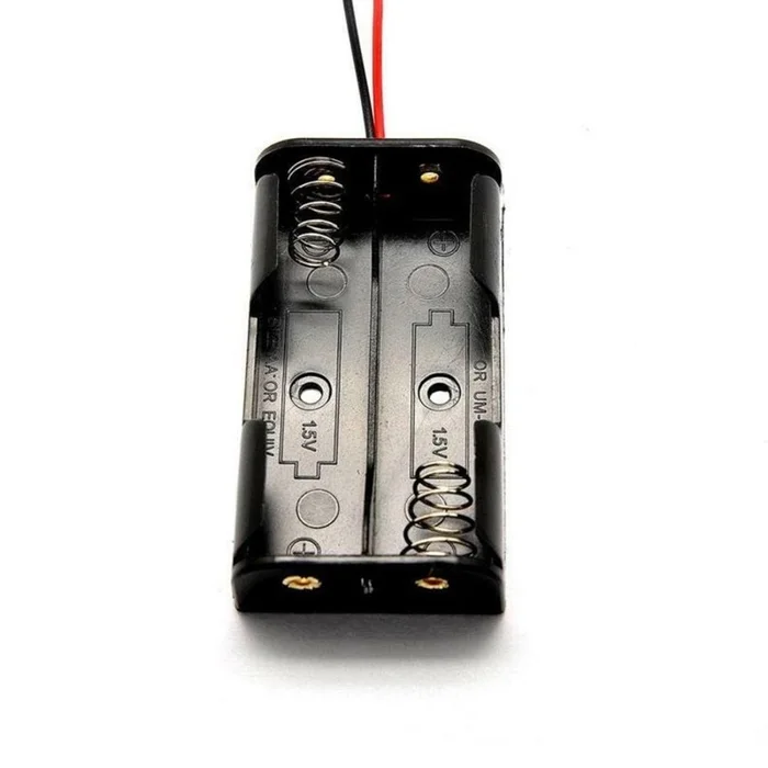 2 x 1.5V AA Battery Holder Without Cover (1 pcs)