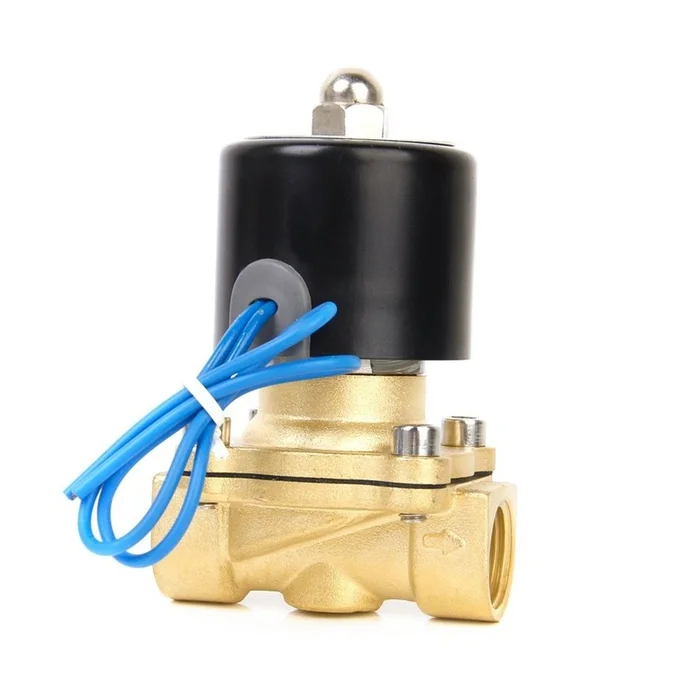 24V Dc 1/2 Brass Electric Solenoid Valve Water Air Fuels Gas Normal Closed New