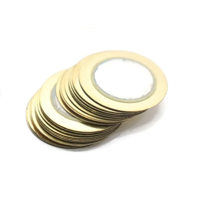 27 MM Piezo Ceramic Elements Sounder Sensor Trigger Drum Disc + Wire Copper Piezoelectric Buzzer Copper 27mm