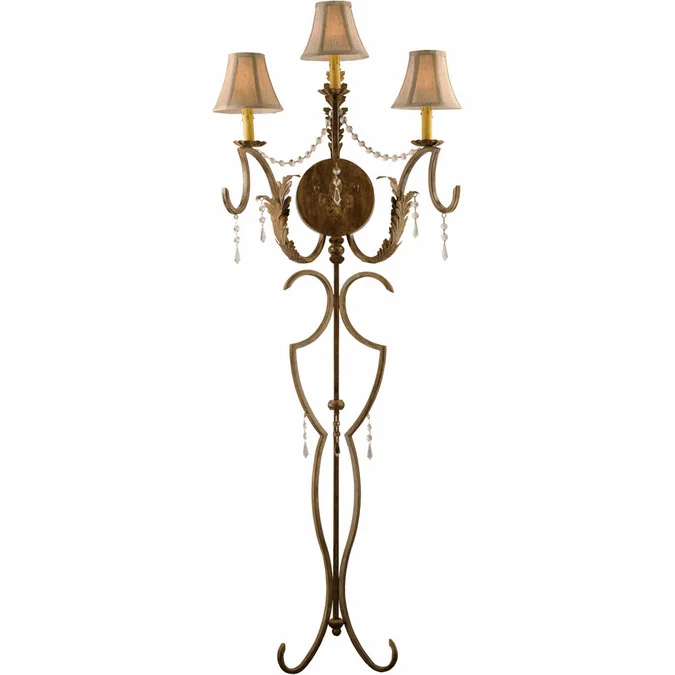 2nd Ave. 107845 Old Broadway Traditional Light Brushed Gold Lighting Sconce