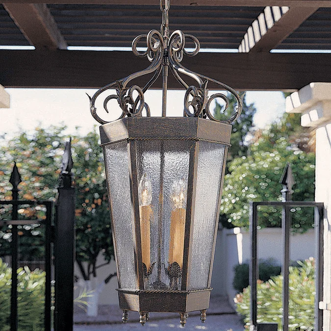 2nd Ave. 117523 Regency Traditional French Bronze Outdoor Drop Lighting Fixture