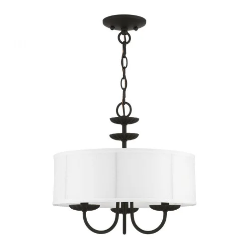 3 Light Black Pendant Chandelier (108|42983-04)