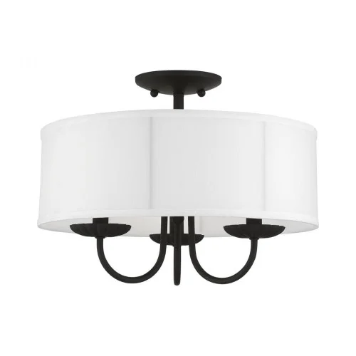 3 Light Black Semi-Flush Mount (108|42989-04)