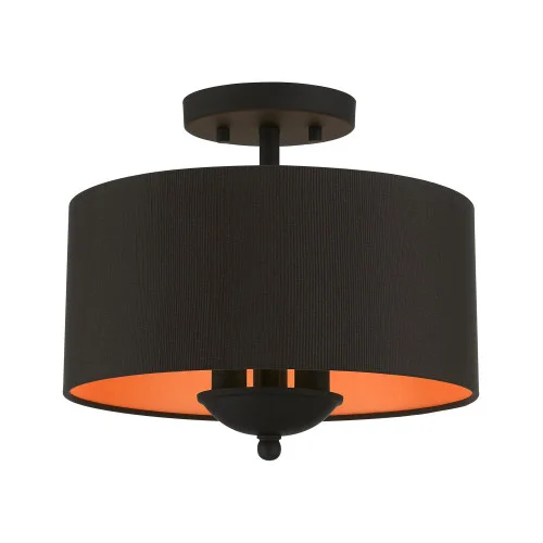 3 Light Black Semi-Flush Mount (108|45611-04)