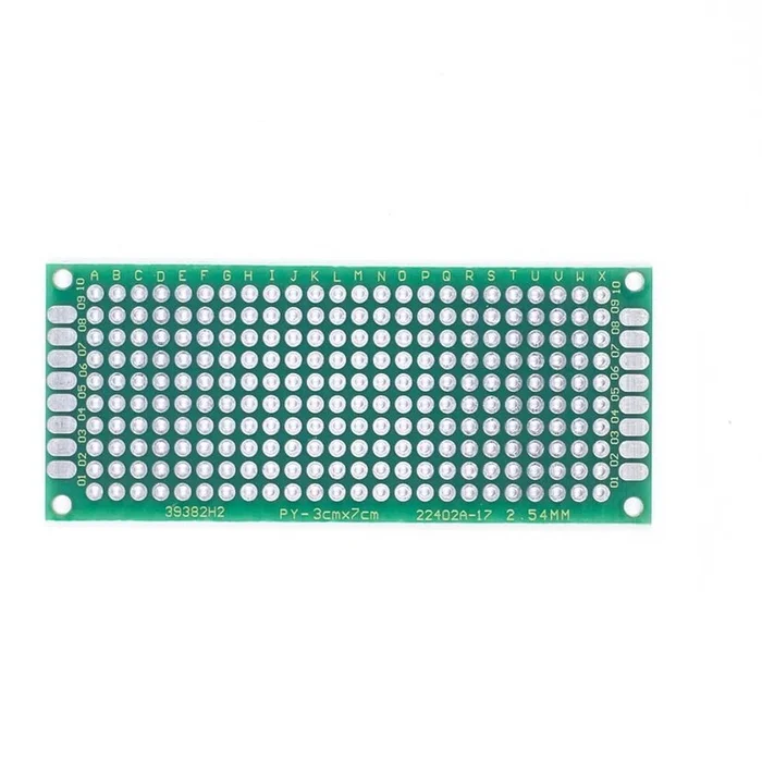 3 x 7 cm Universal PCB Prototype Board Double-Sided (1 pcs)