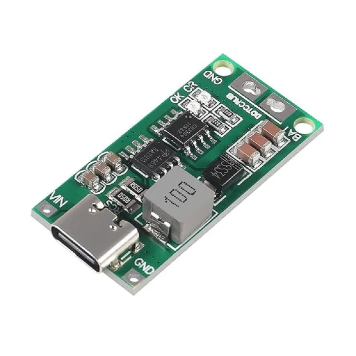 3S 12.6V 2A 18650 Lithium Battery Charger Module Type C