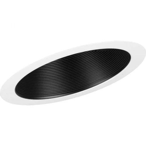 6” Black Recessed Sloped Ceiling Step Baffle Trim for 6” Housing (P605A Series) (149|P806008-031)