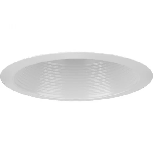 6” Satin White Recessed Step Baffle Trim for 6” Housing (P806N series) (149|P806000-028)