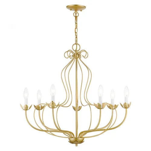 7 Light Soft Gold Chandelier (108|42907-33)