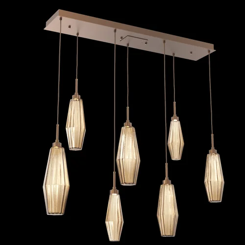 Aalto Linear 7pc Multi-Pendant (1289|PLB0049-07-BB-RB-C01-L3)