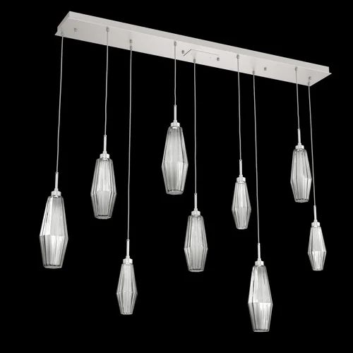 Aalto Linear 9pc Multi-Pendant (1289|PLB0049-09-BS-RS-C01-L3)