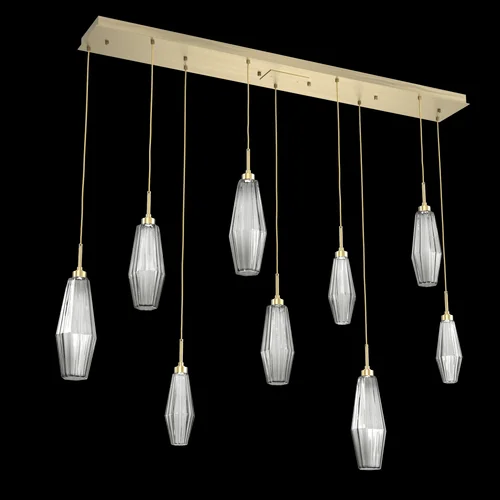 Aalto Linear 9pc Multi-Pendant (1289|PLB0049-09-HB-RS-C01-L3)