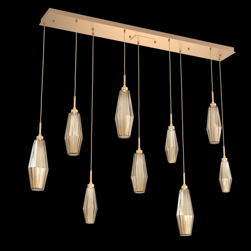 Aalto Linear 9pc Multi-Pendant (1289|PLB0049-09-NB-RB-C01-L1)