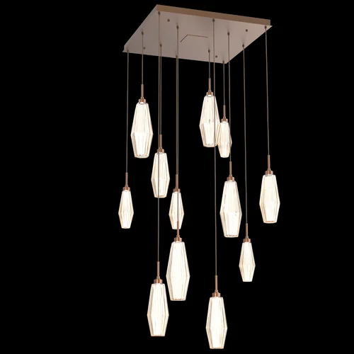 Aalto Square 12pc Multi-Pendant (1289|CHB0049-12-BB-RA-C01-L3)