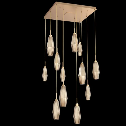 Aalto Square 12pc Multi-Pendant (1289|CHB0049-12-NB-RB-C01-L1)