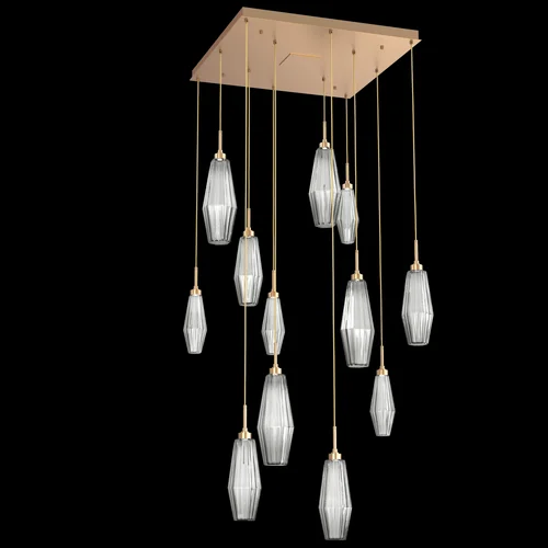 Aalto Square 12pc Multi-Pendant (1289|CHB0049-12-NB-RS-C01-L1)