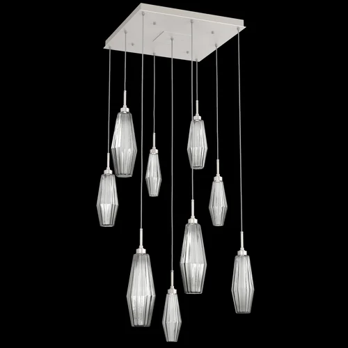 Aalto Square 9pc Multi-Pendant (1289|CHB0049-09-BS-RS-C01-L3)