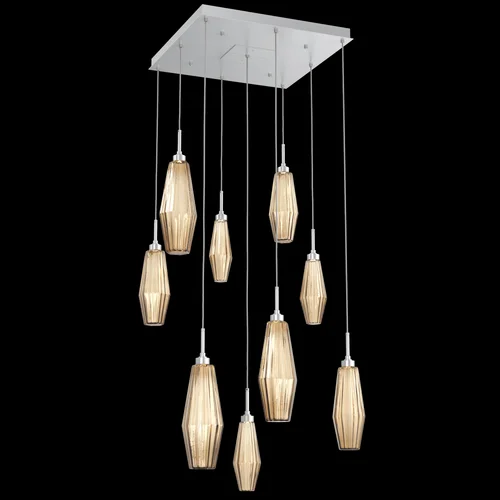 Aalto Square 9pc Multi-Pendant (1289|CHB0049-09-CS-RB-C01-L3)
