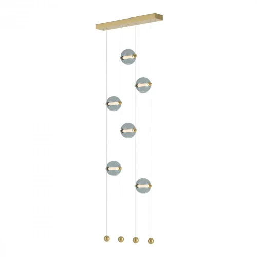 Abacus 6-Light Ceiling-to-Floor LED Pendant (65|139055-LED-STND-86-YL0668)