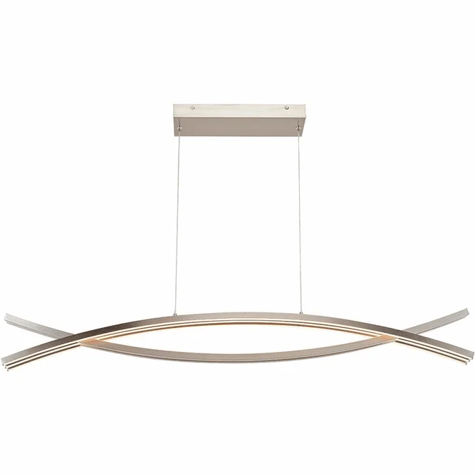 Abra 10017PN-BN Wishbone Modern Brushed Nickel LED Kitchen Island Lighting