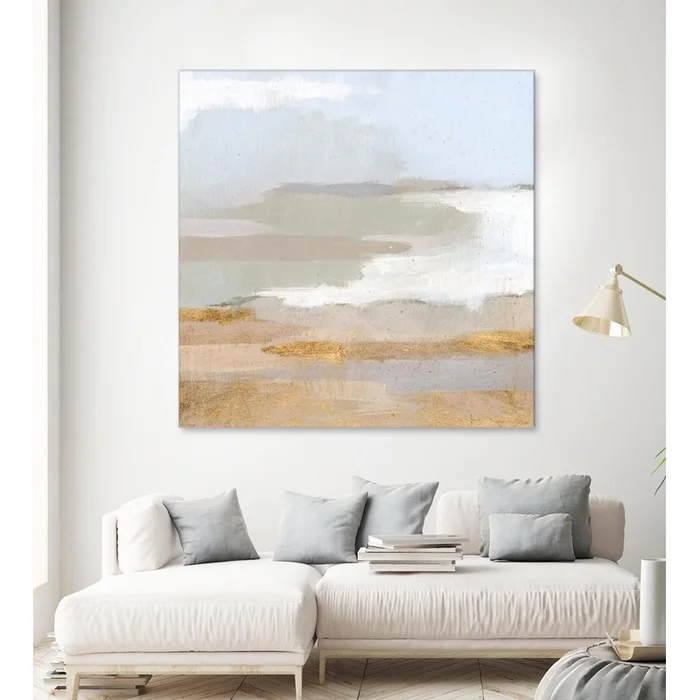 Abstract Coastland Ii Giant Art 54×54 Wall Art|uvre dart murale Giant Art Abstract Coastland Ii 54×54