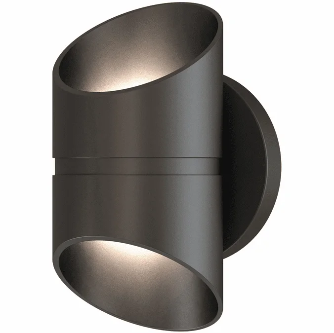 Access 20120LEDDMG-BL Marino Contemporary Black LED Exterior 8″ Lighting Wall Sconce