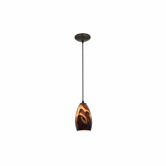 Access 28012-1C-ORB/ICA Champagne Contemporary Oil Rubbed Bronze Mini Pendant Lighting