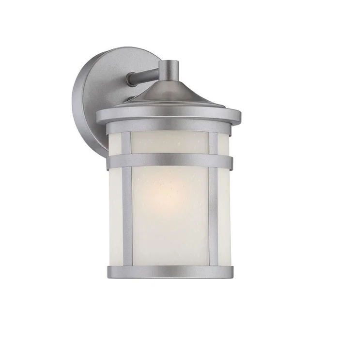 Acclaim Austin 1-Light Outdoor Wall Light – Brushed Silver – 4714BS