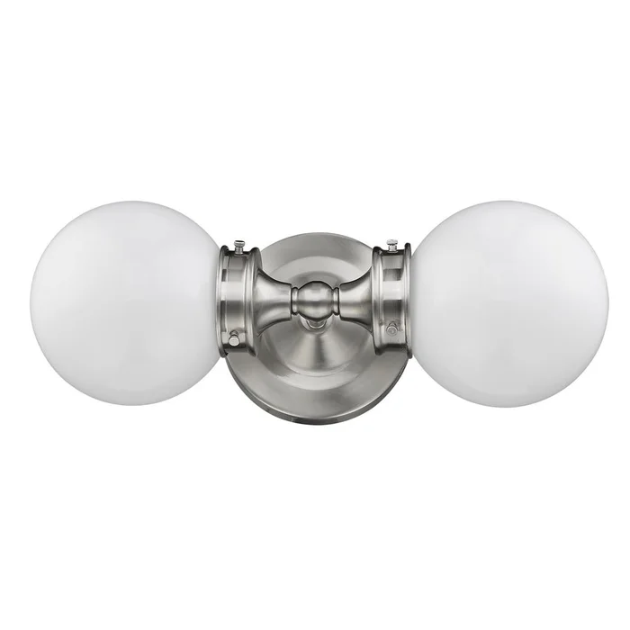 Acclaim Fairfax 2-Light Bath Vanity Light – Satin nickel – IN41411SN