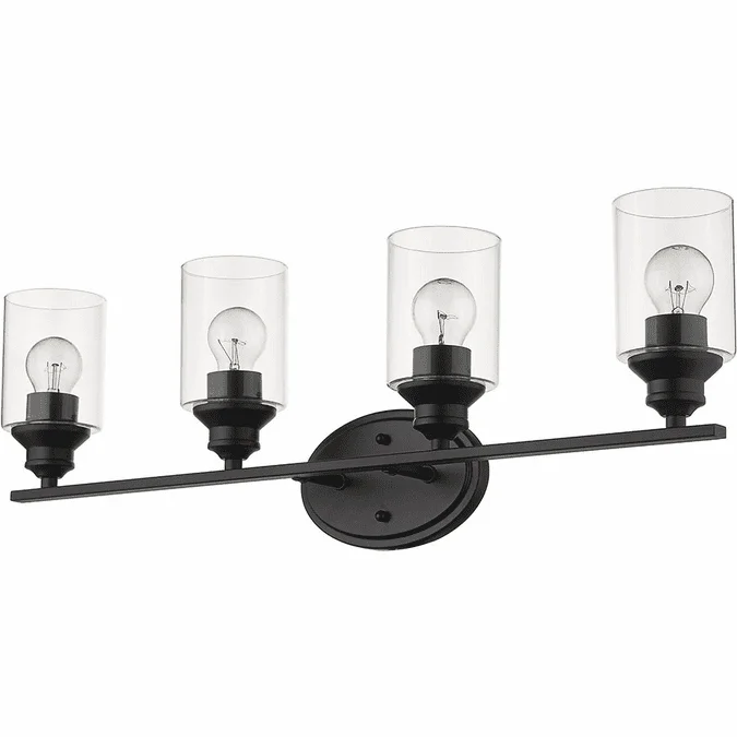 Acclaim Lighting IN41453BK Gemma Matte Black 4-Light Vanity Lighting