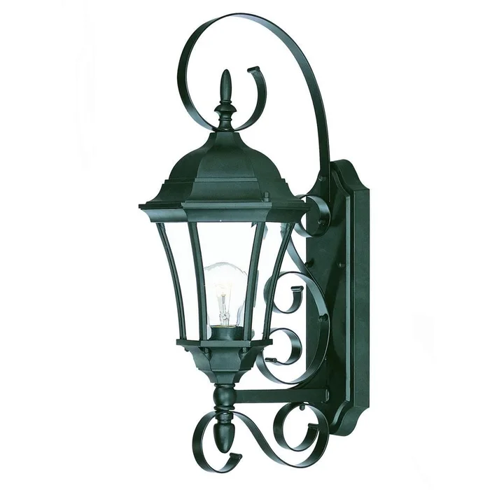 Acclaim New Orleans 1-Light Outdoor Wall Light – Matte Black – 5421BK