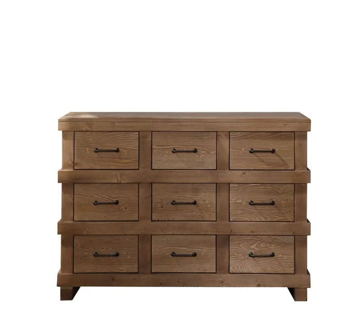 ACME Adams Dresser in Antique Oak 30614 EST SHIP TIME APPX 4 WEEKS