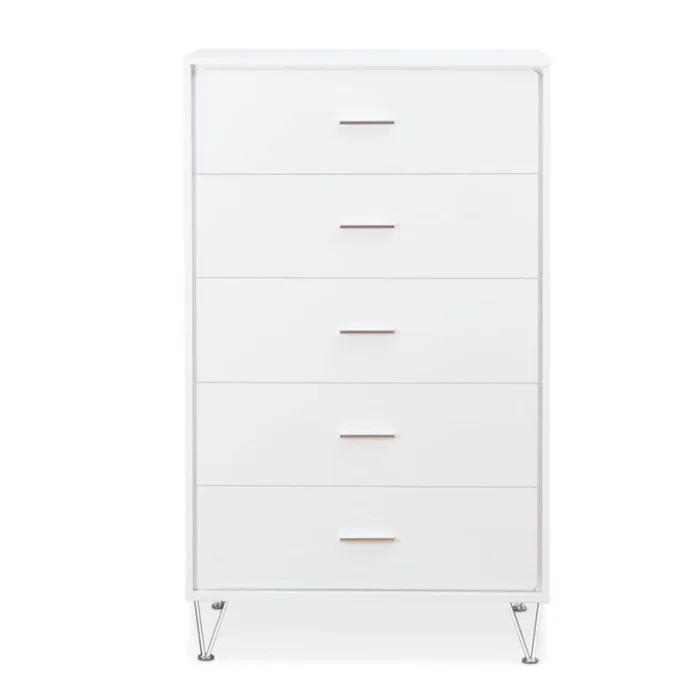 ACME Deoss 5 Drawer Chest in White 97364 EST SHIP TIME APPX 4 WEEKS