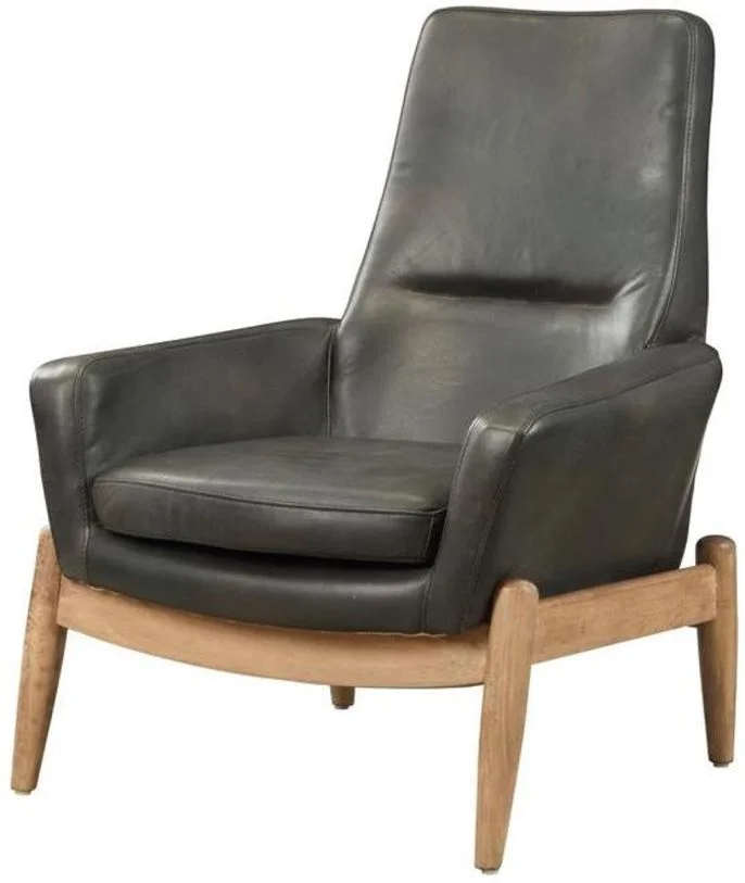 Acme Dolphin Accent Chair in Black 59533 EST SHIP TIME APPX 4 WEEKS