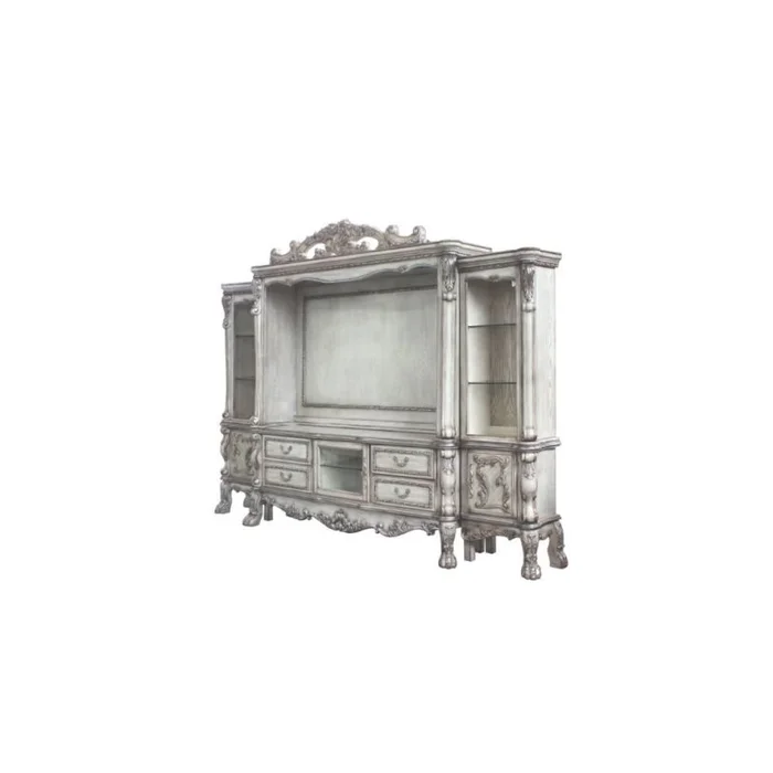 Acme Dresden Entertainment Center in Vintage Bone White 91470 EST SHIP TIME APPX 4 WEEKS