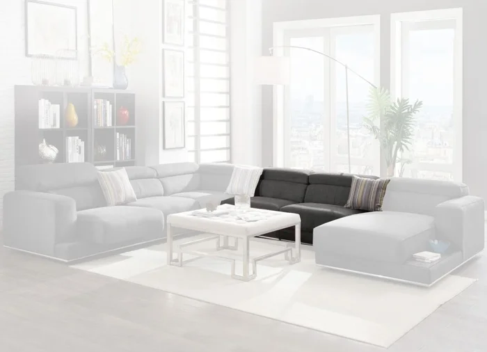 Acme Furniture Alwin Armless Chair in Dark Gray 53722 EST SHIP TIME APPX 4 WEEKS