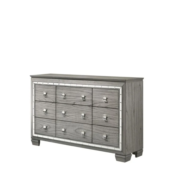 Acme Furniture Antares Dresser in Light Gray Oak 21825 EST SHIP TIME APPX 4 WEEKS