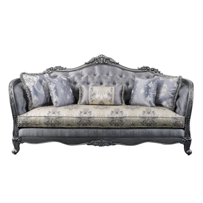 Acme Furniture Ariadne Sofa in Platinum 55345 EST SHIP TIME APPX 4 WEEKS