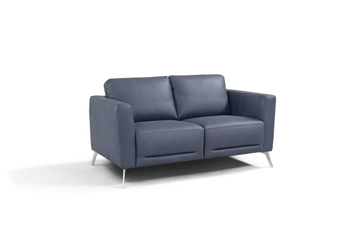 Acme Furniture Astonic Loveseat in Blue Leather LV00213 EST SHIP TIME APPX 4 WEEKS